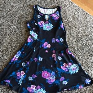 Mudd floral skater dress small